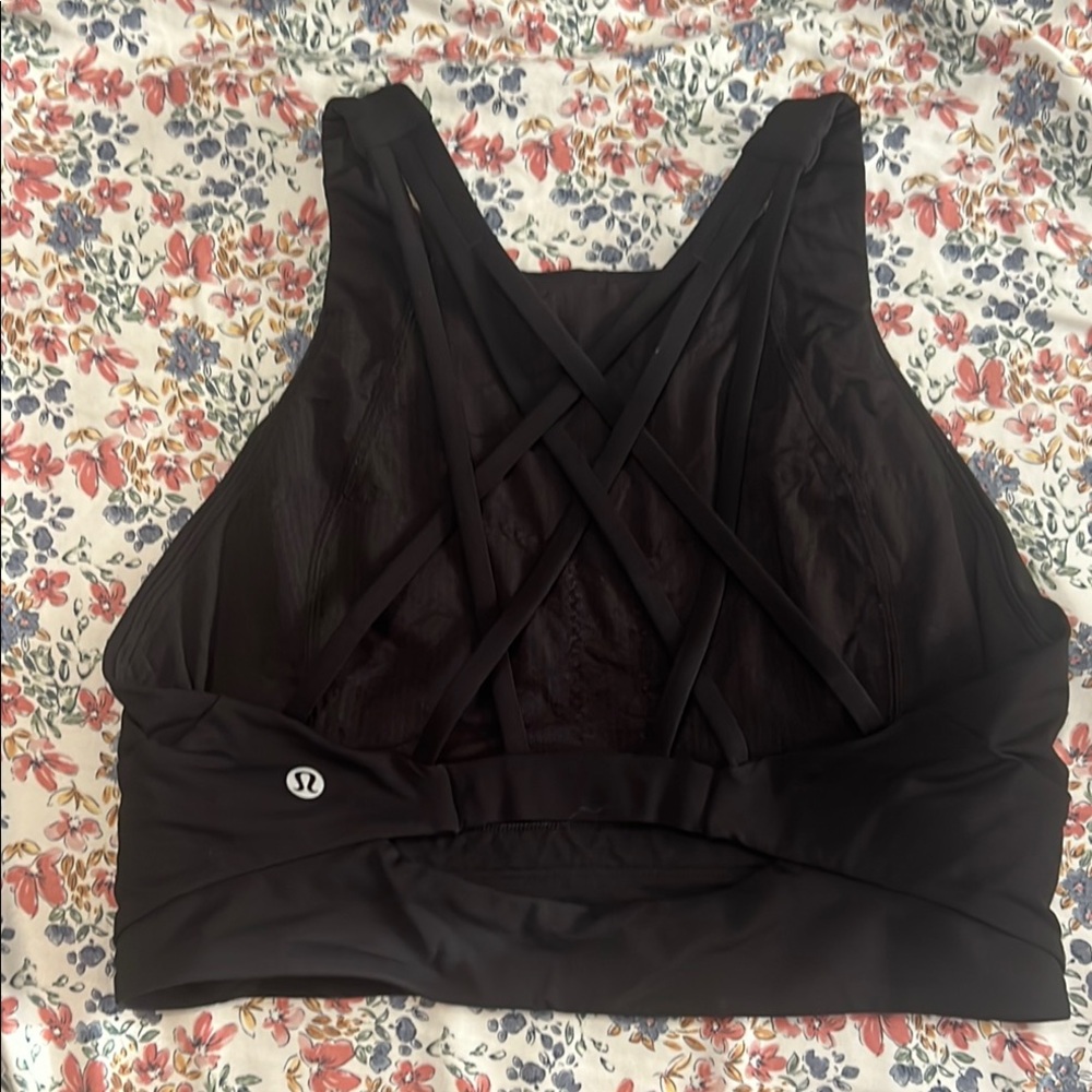 lululemon athletica Black Strappy Sports Bra